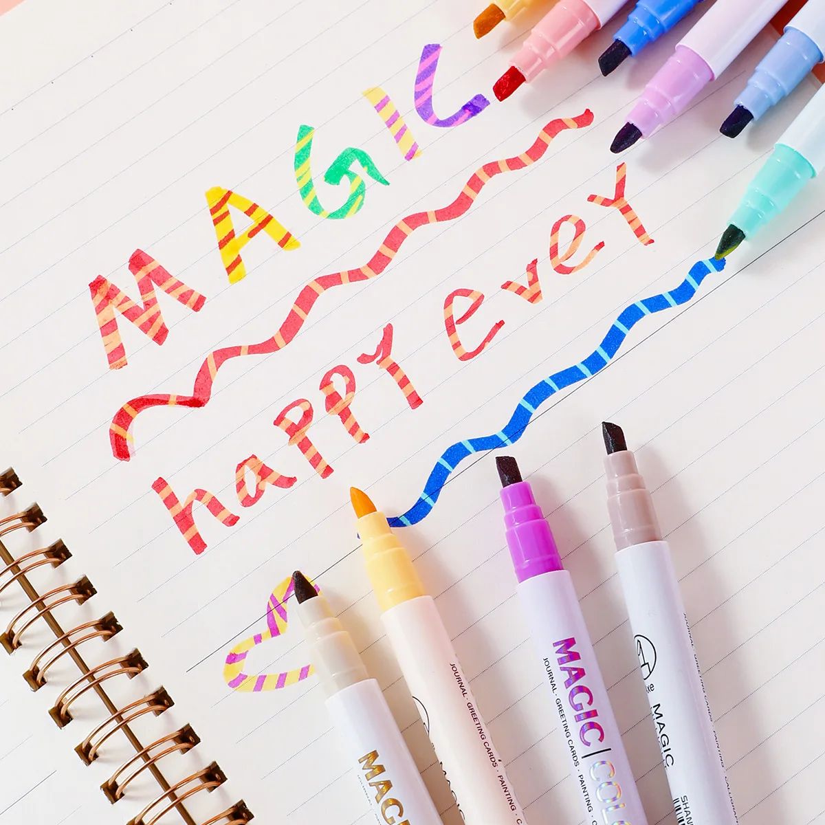 Double-ended Magic Color Chang - огляд і ціна Pastel Highlighter Set Double Ended