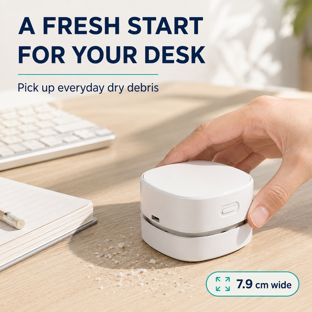 Portable Desktop Vacuum Cleane - огляд і ціна Mini Desktop Vacuum Cleaner For Eraser Dust