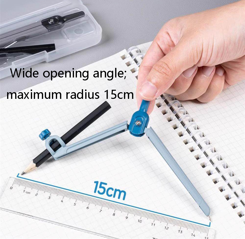3PCS Math Geometry Set Metal C - огляд і ціна Math Geometry Set With Compass