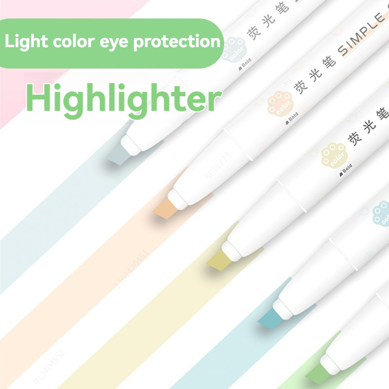 5pcs Pastel Highlighters Color - огляд і ціна Pastel Highlighter Set Double Ended
