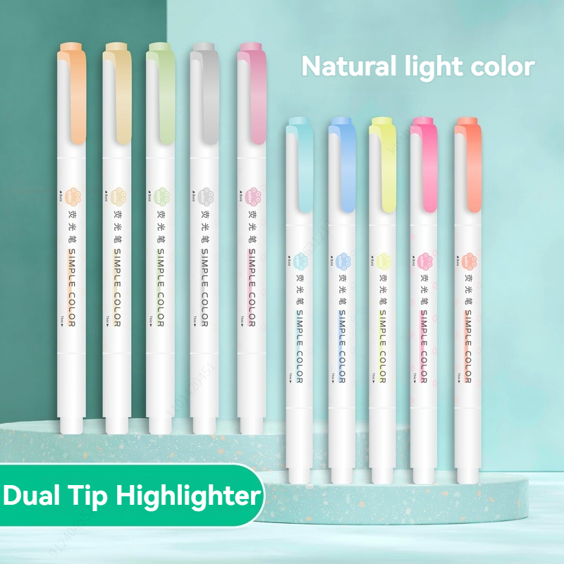 5pcs Pastel Highlighters Color - огляд і ціна Pastel Highlighter Set Double Ended